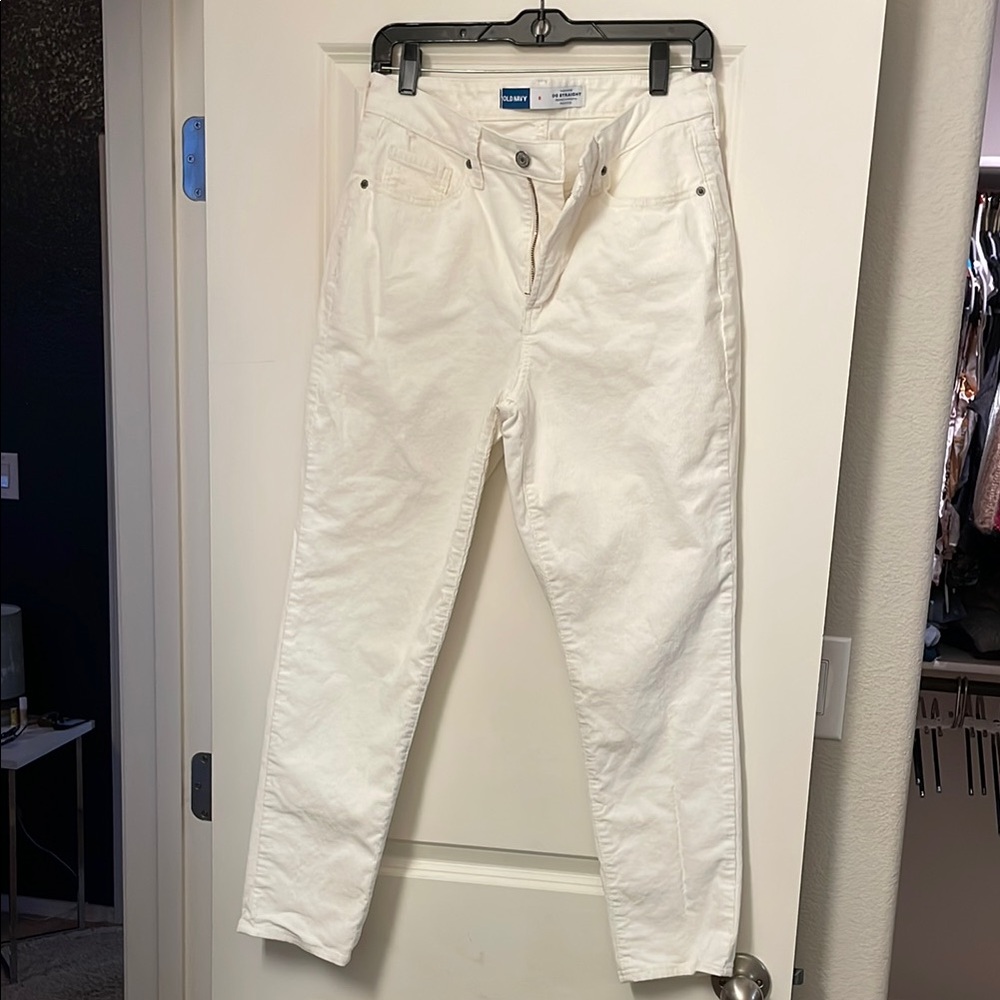 Old Navy White Corduroy Pants